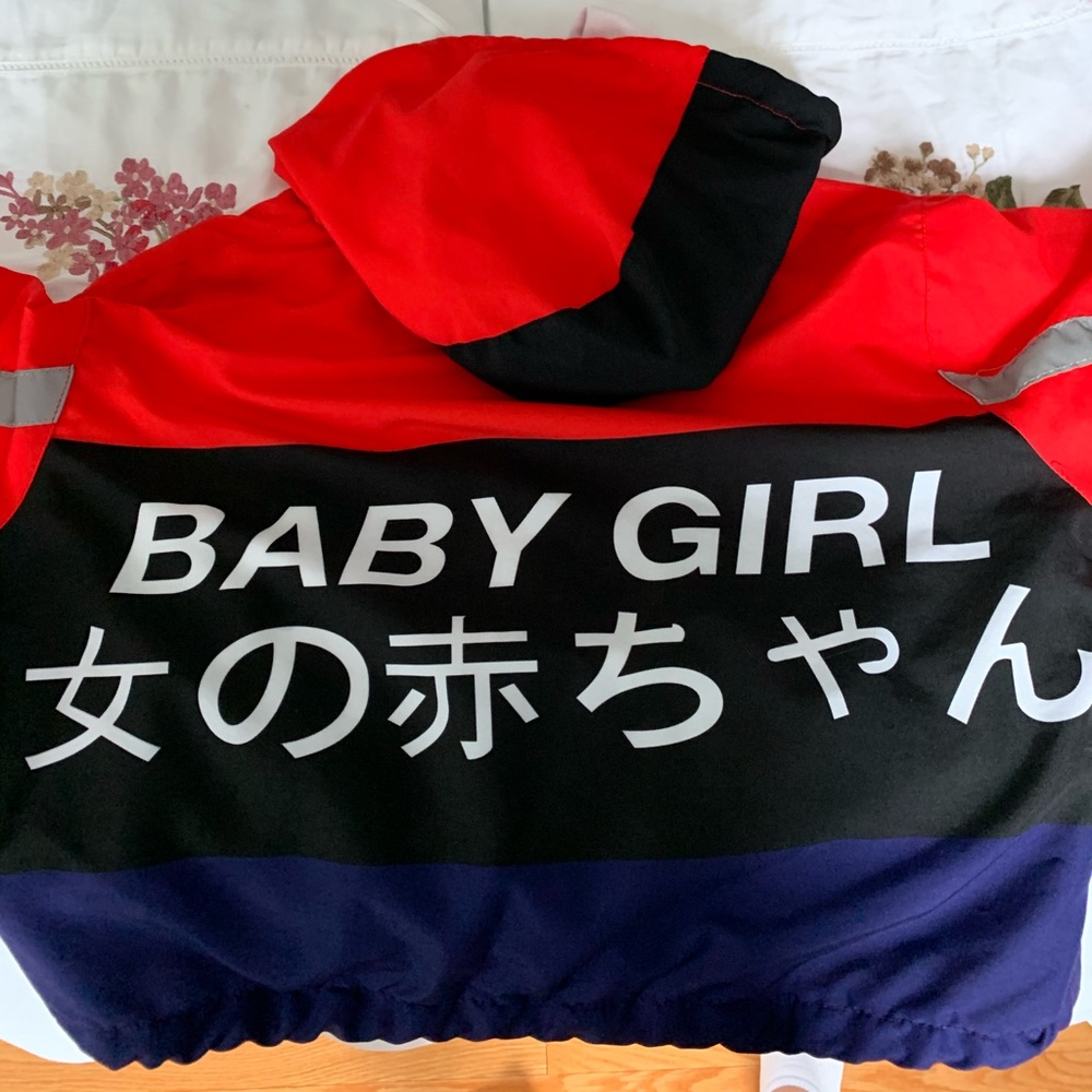 cropped reflective jacket